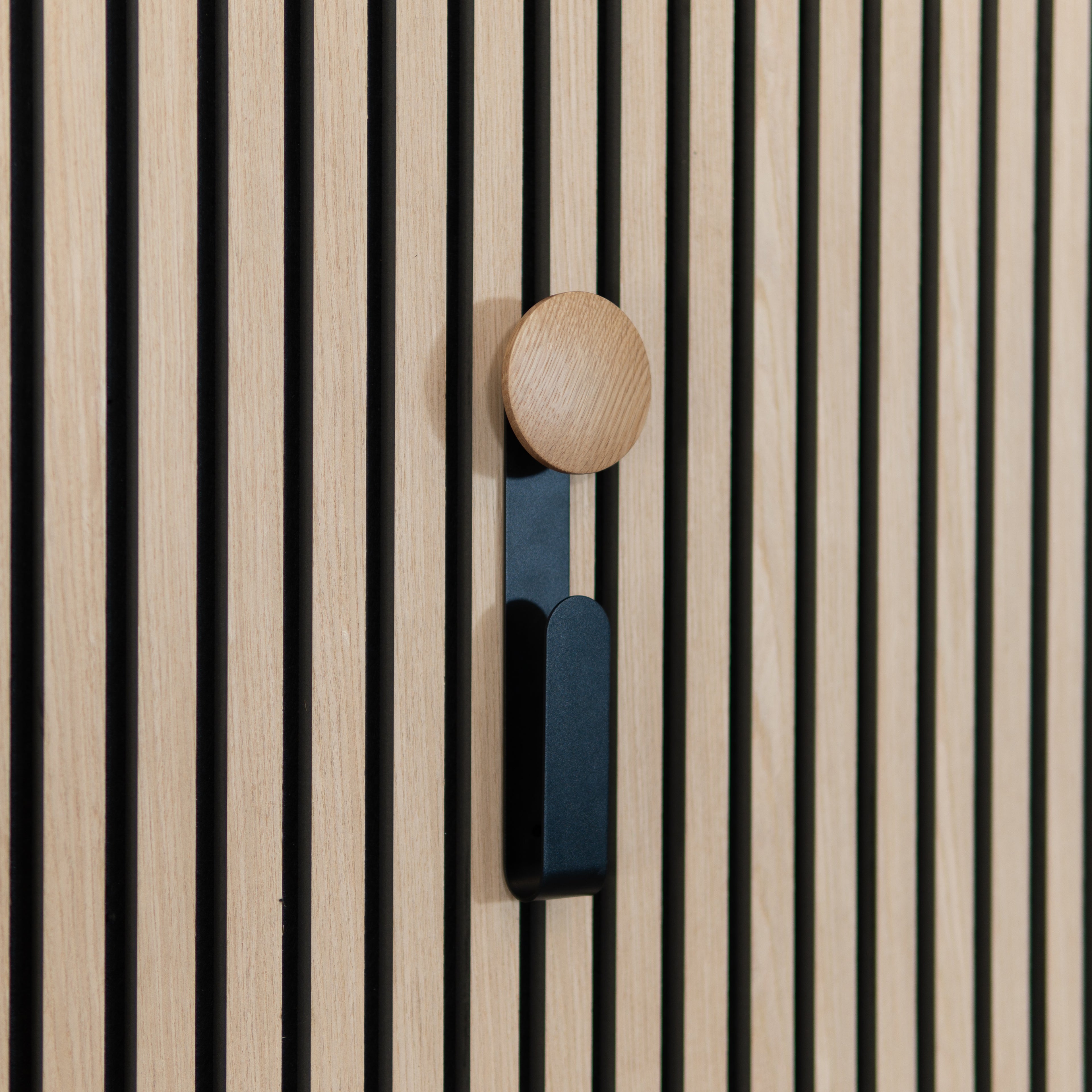 Colgador de pared largo roble natural 30 cm