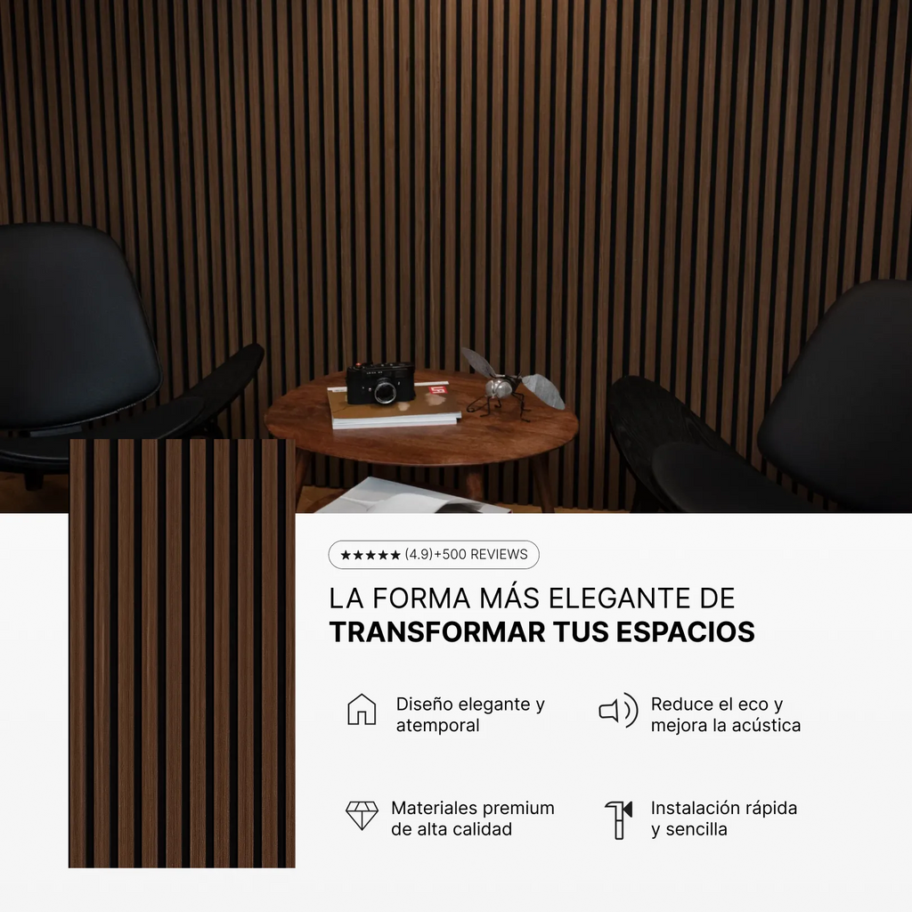 Nogal | Caja con 2 Paneles