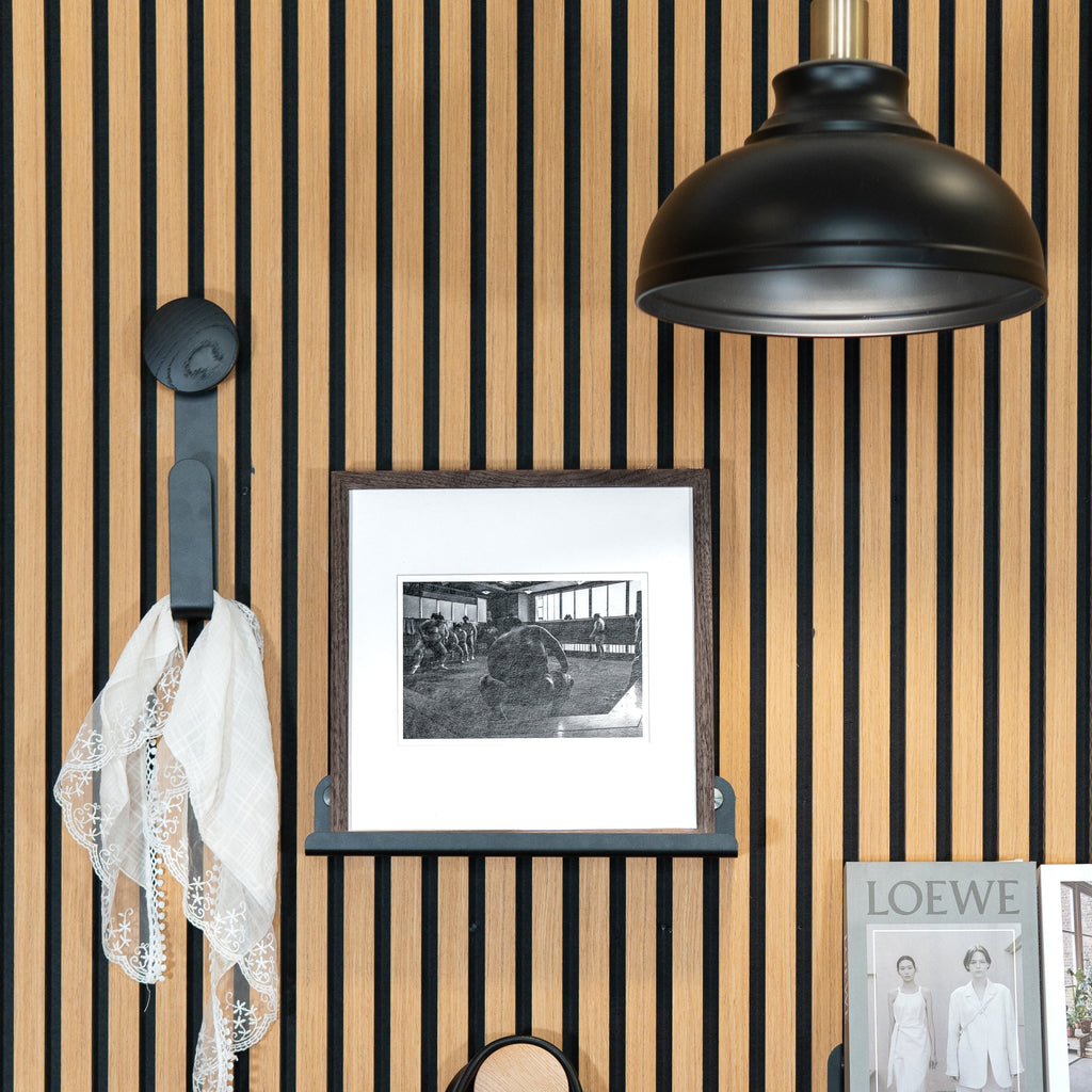 Colgador de pared largo roble natural 30 cm