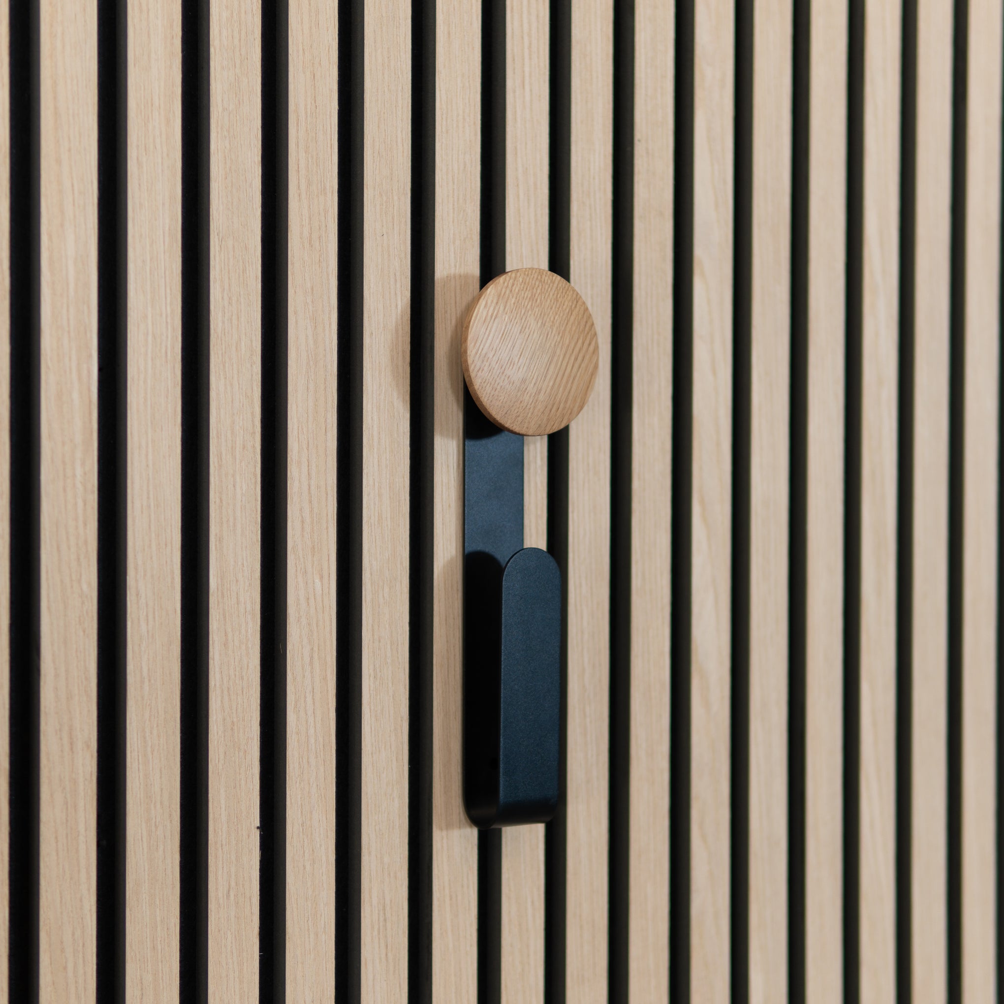 Colgador de pared largo roble natural 30 cm