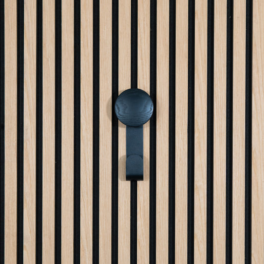 Colgador de Pared Corto Negro